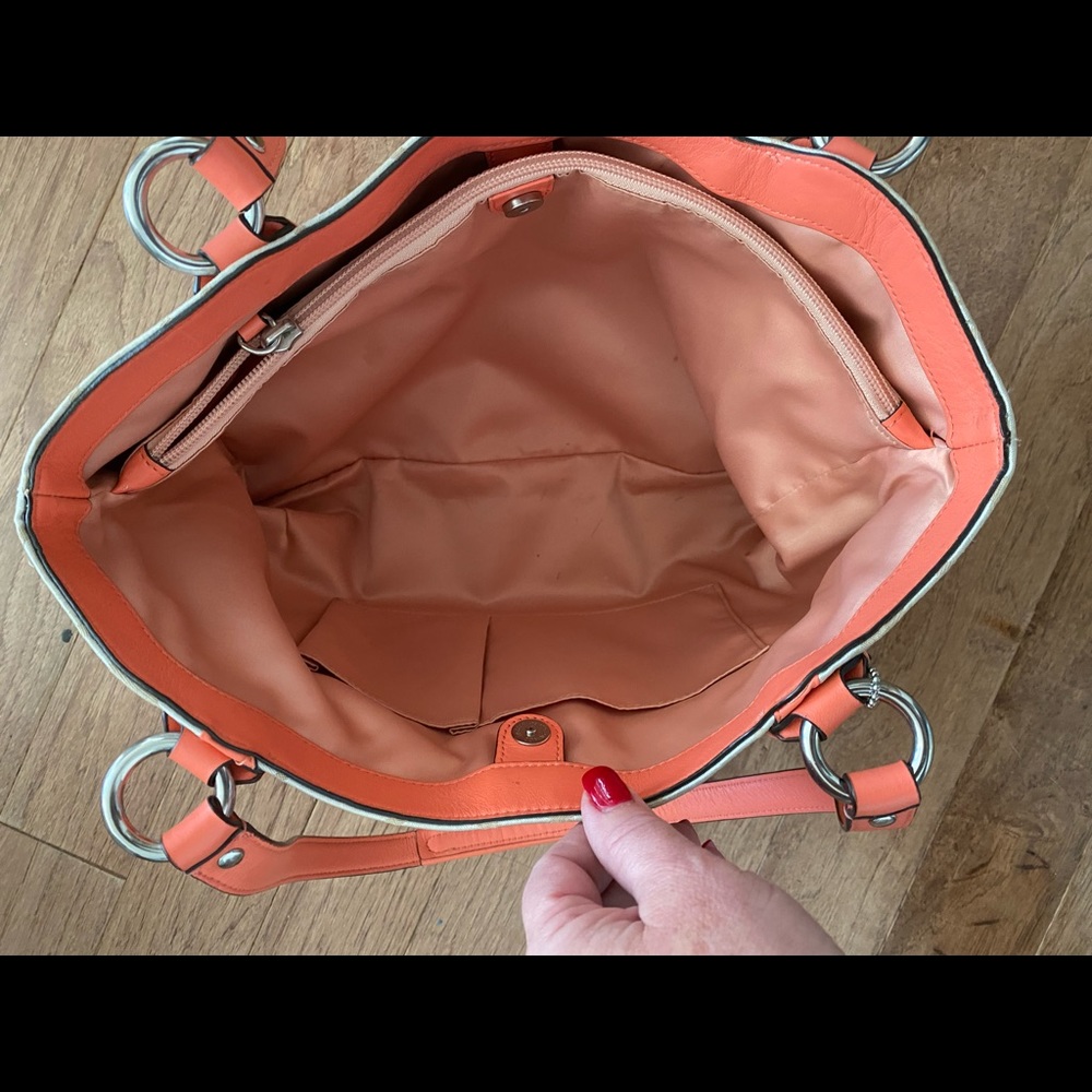 Authentic Coach bag tan coral F25294 - Picture 11 of 11